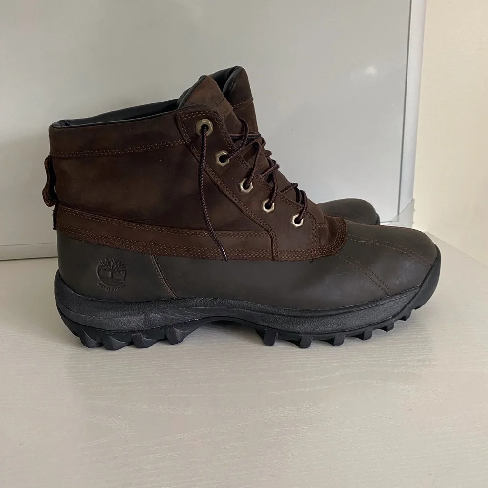 Timberland Brown Leather Rain & Snow Boots